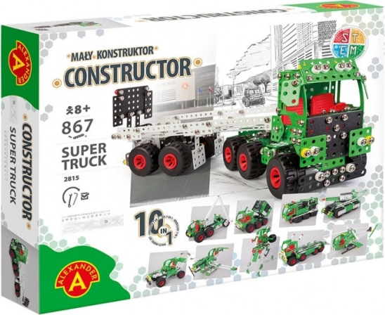 Maly Konstruktor Super Truck Set de construcție 10în1