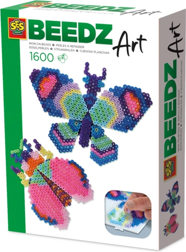 Mărgele termoadezive BEEDZ Art – fluture și gândac, efect 3D