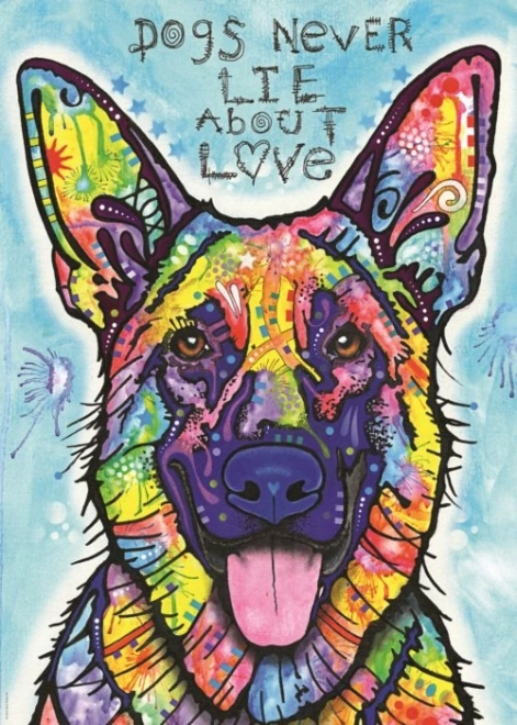 Puzzle Heye Jolly Pets: Câinii nu mint niciodată 1000 piese