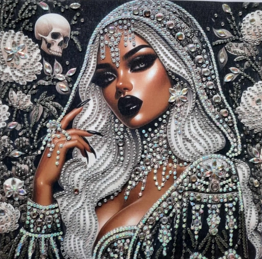 Pictură cu diamante – mulatră 30 × 40 cm