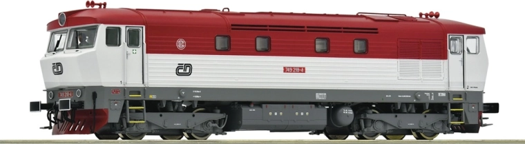 Locomotivă diesel Roco 749 218-4 ČD Bardotka H0