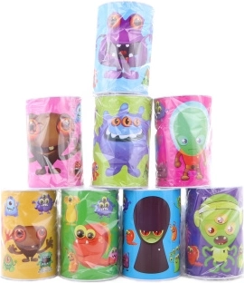 Pușculiță metalică cu monstruleti