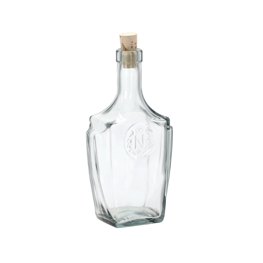 Sticlă din sticlă Bonaparte 500 ml cu dop de plută