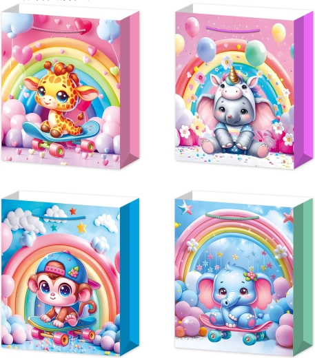 Pungă cadou M cu animăluțe dulci