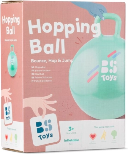 Minge săltăreață cu mâner – verde, diametru 45 cm