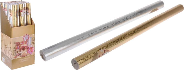 Hârtie de împachetat cadouri 0,76 × 5 m – mix de modele