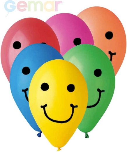 Balon pastel gonflabil Gemar cu imprimeu Smile 26 cm - 1 bucată