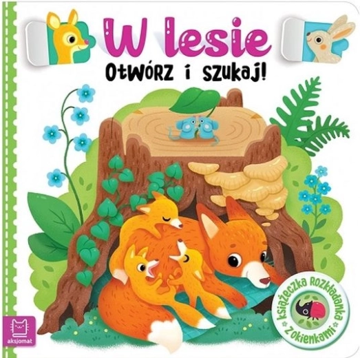 În pădure – deschide și caută! cărticică pliabilă cu ferestre