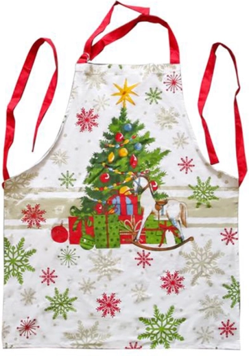 Șorț de bucătărie de Crăciun TORO din bumbac 65 × 80 cm