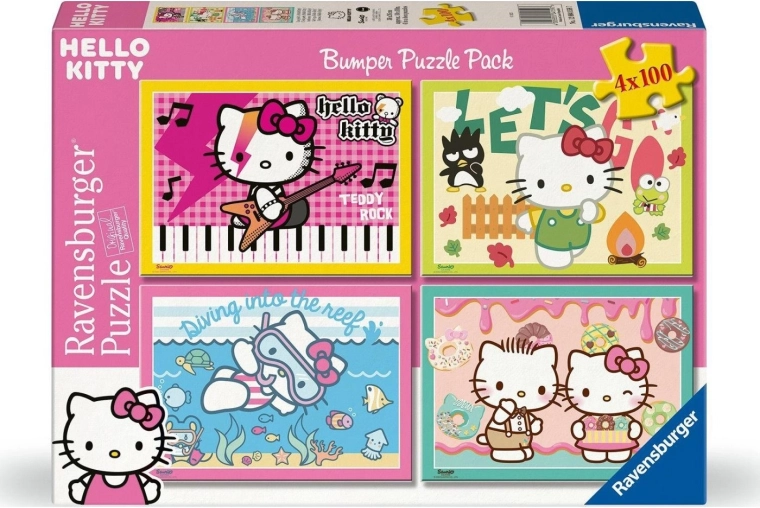Puzzle Ravensburger Hello Kitty 4×100 piese