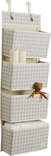 3 Sprouts organizator suspendat reciclat gringham bej