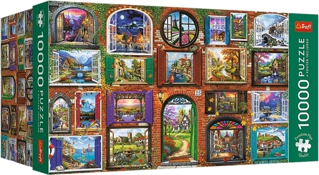 Puzzle Trefl 10 000 de piese Windows of the Seasons