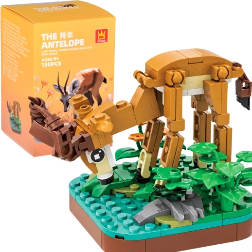 Set de construcție tehnică animale sălbatice – antilopă, 130 de piese