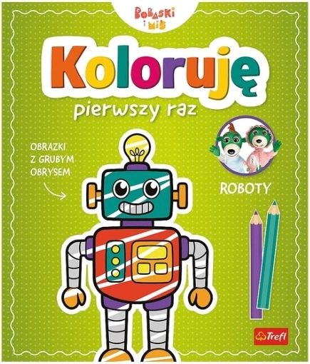 Coloriez prima dată: Roboți – carte de colorat pentru copii