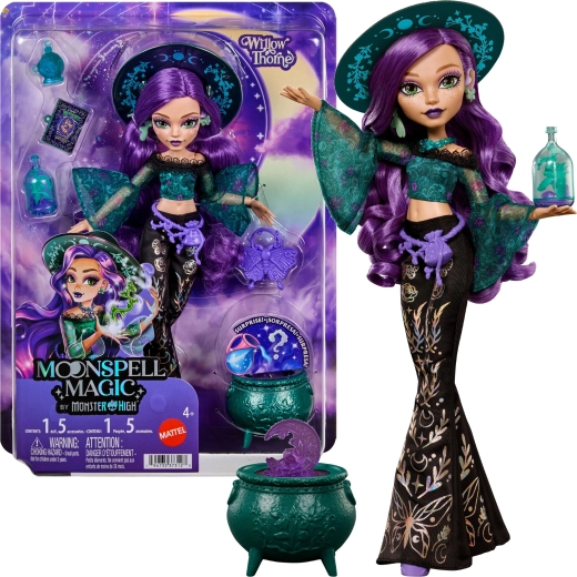 Monster High Moonspell High Willow Thorne păpușă 26 cm cu accesorii