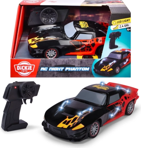 Mașină RC Night Phantom cu lumini LED, 20 cm