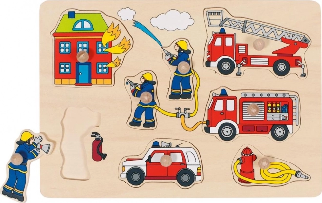 Puzzle cu Mânere Pompieri