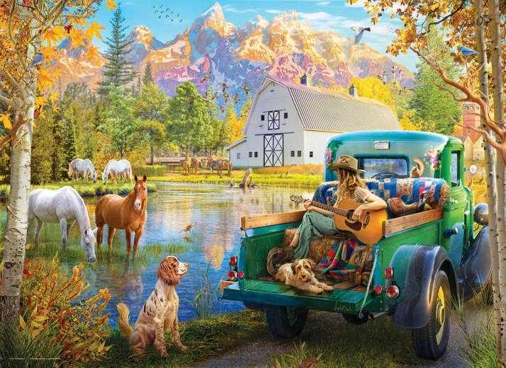 Puzzle Lacul cântător 1000 piese EUROGRAPHICS