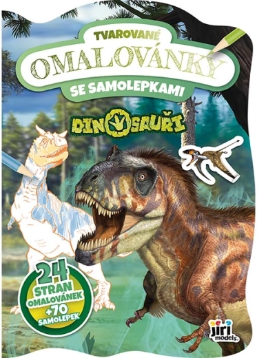 Cărți de colorat cu forme – dinozauri