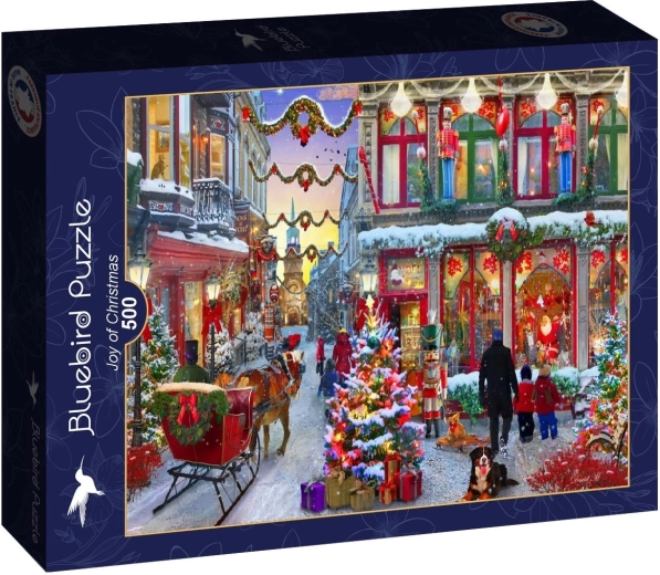 Puzzle Bluebird Bucurie de Crăciun 500 de piese