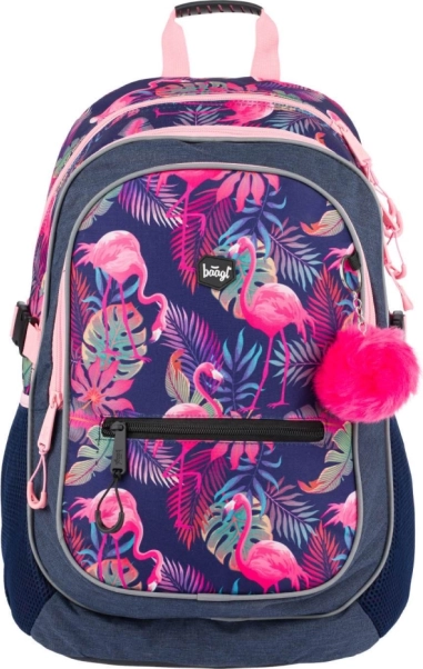 BAAGL Rucsac școlar Flamingo