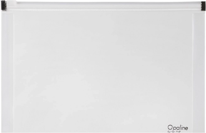 Plic cu fermoar A4 transparent Opaline