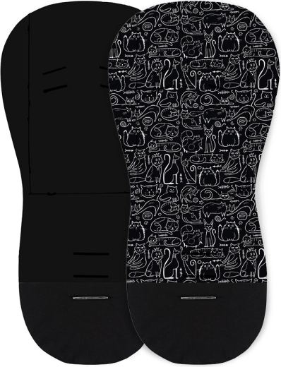 Petite&Mars inserție pentru cărucior Foamy black cats
