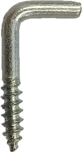 Cârlig cu filet pentru lemn 80 × 5 mm, galvanizat (150 buc.)