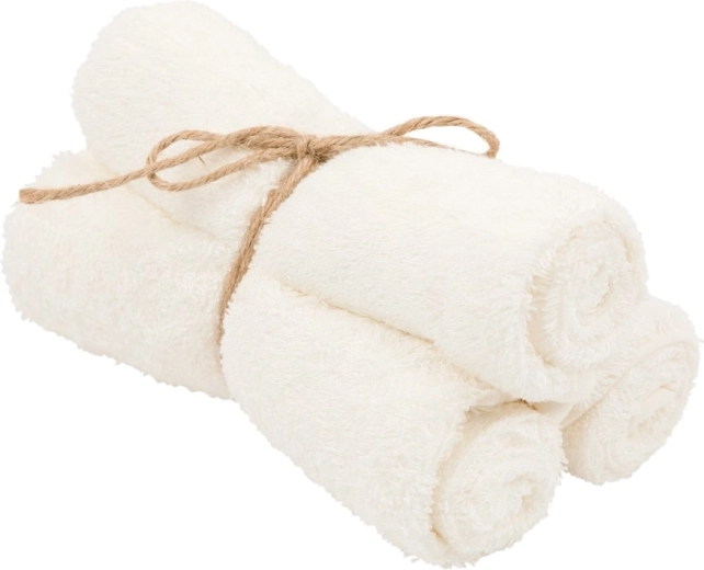 Prosoape din bambus Timboo Daisy White 29,5 × 50 cm (3 buc)