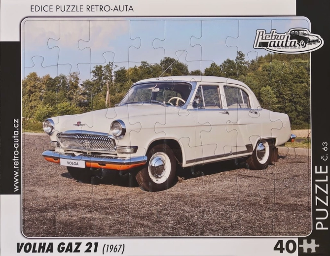 RETRO-AUTA puzzle Volga GAZ 21 (1967) 40 piese