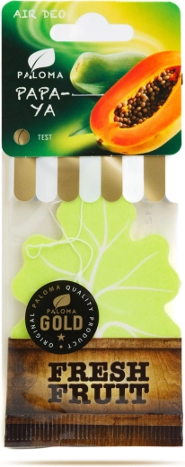 Paloma Gold Fresh Fruit Papaya odorizant de aer suspendat pentru mașină