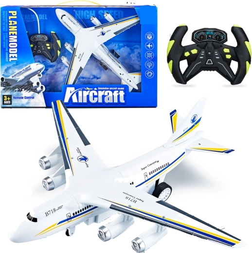 Avion de pasageri R/C cu lumini 35 cm
