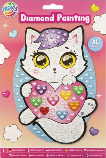 Set creativ pictură cu diamante Pisicuță XL