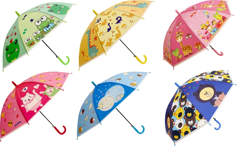Umbrelă colorată pentru copii, 50 cm - 1 bucată