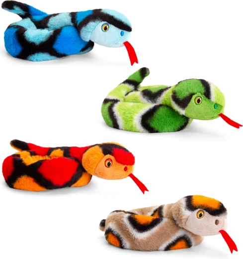 Șarpe de pluș încolăcit 65 cm KEEL TOYS (4 tipuri)