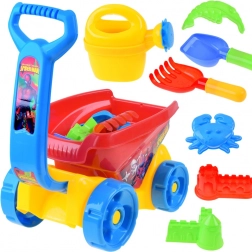 Set pentru nisip pentru copii cu cărucior și accesorii Spiderman