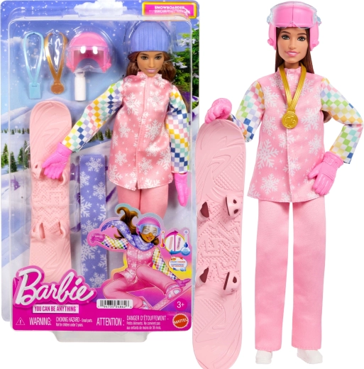 Cariera Barbie – snowboarderă cu accesorii