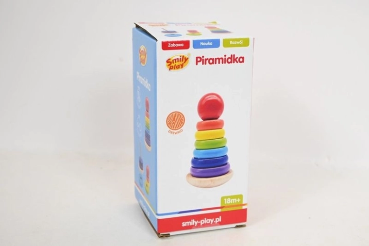 Smily Play piramidă din lemn Wańka Vstańka