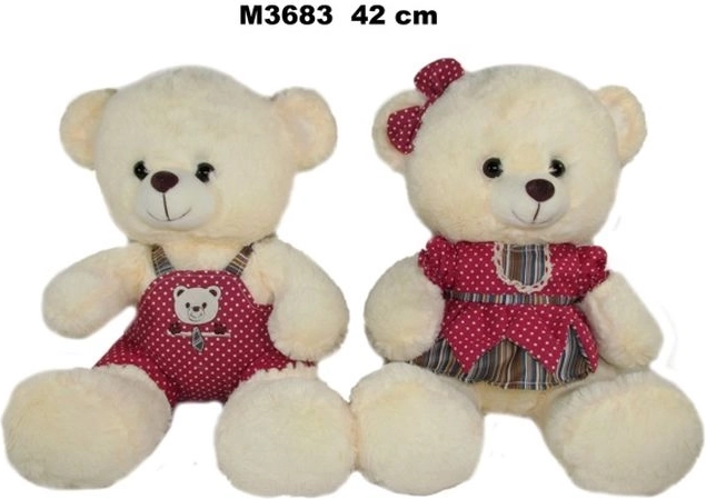 Ursuleț de pluș Miś cu hăinuțe 42 cm