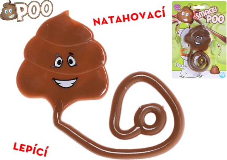 Căcat lipicios și extensibil 32 cm – jucărie amuzantă pentru copii