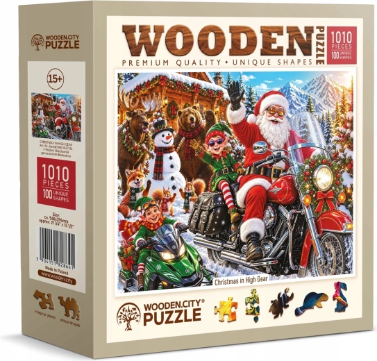 WOODEN CITY Puzzle din lemn Crăciun în toi 1010 piese