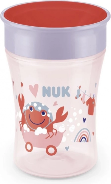 NUK cană Magic Cup cu capac 230 ml roșu