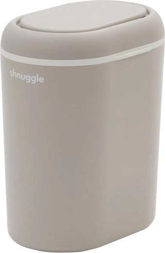 Shnuggle eco touch coș pentru scutece taupe