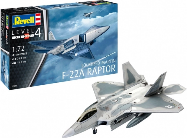 Model din plastic LOCKHEED MARTIN F‑22A Raptor