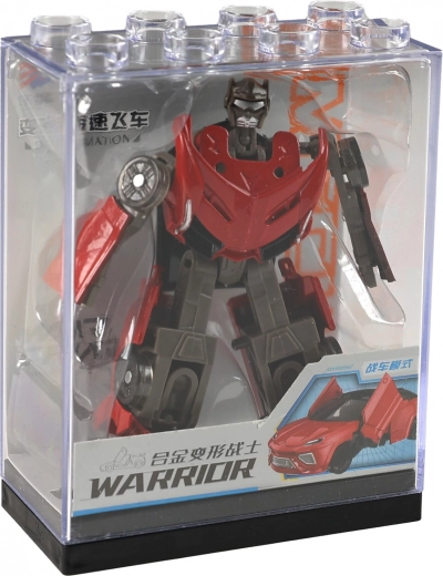 Autorobot metalic și plastic transformabil 9 cm
