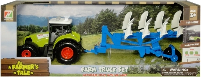 Tractor cu remorcă, cu lumini și sunete