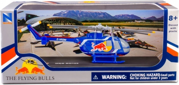 Model metalic de elicopter MBB BO 105 THE FLYING BULLS 1:90