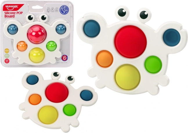 Jucărie senzomotorică din silicon Crab Pop It