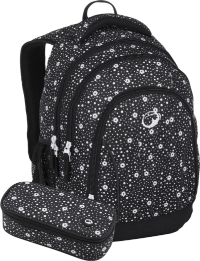 Set pentru elevi Bagmaster Supernova 24, alb-negru