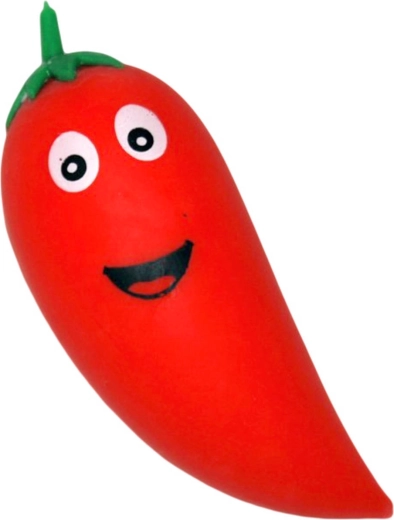 Ardei iute chilli antistres, elastic, pentru strâns în mână - 1 bucată